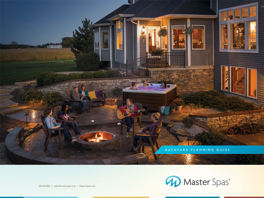 Hot tub backyard planning guide front cover